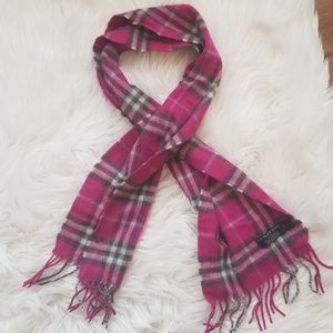 Burberry Accessories - Authentic BURBERRY 100% Cashmere Pink Plaid Scarf Burberry Accessories - Authentic BURBERRY 100% Cashmere Pink Plaid Scarf